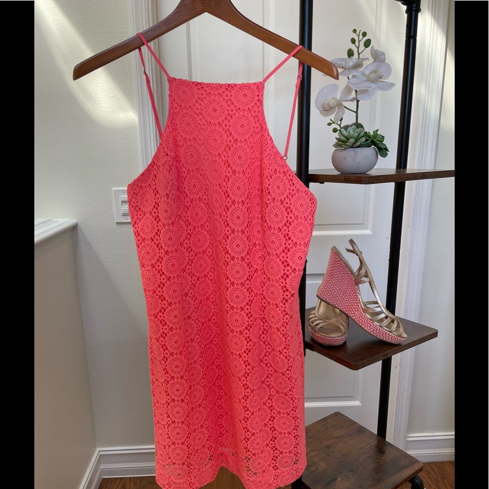 ☀️🌴Lilly Pulitzer Costello Mini Dress in Hot Coral L